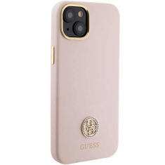 Guess GUHCP15SM4DGPP silikonski ovitek za iPhone 15 - roza