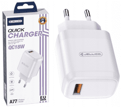 Adapter A77 hišni polnilec 3.0A Quick Charge 22,5 W vhod USB A - Original (EU Blister) - bel