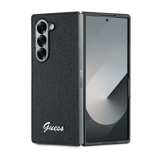 Guess GUHCZFD6HGGSHK ovitek Samsung Galaxy Z Fold 6 - črn z bleščicami