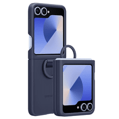 Samsung Original Indigo Silicon Case with Ring ovitek EF-PF741TNE za Galaxy Z Flip 6 - temno moder