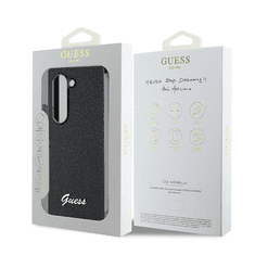 Guess GUHCZFD6HGGSHK ovitek Samsung Galaxy Z Fold 6 - črn z bleščicami