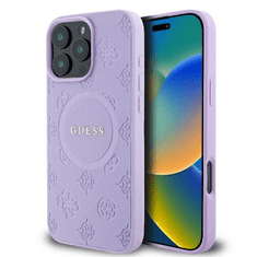 Guess Originalni ovitek GUHMP16XPSAPSMEU za iPhone 16 Pro Max - MagSafe - Saffiano - vijola