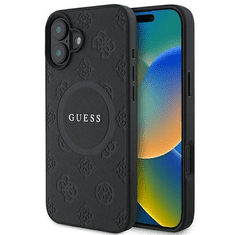 Guess Originalni ovitek GUHMP16SPSAPSMEK za iPhone 16 - MagSafe - Saffiano - črn