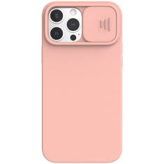 Onasi Lens Cover silikonski ovitek zaščita za iPhone 16 Pro Max - roza