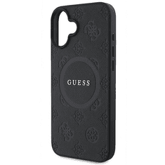 Guess Originalni ovitek GUHMP16SPSAPSMEK za iPhone 16 - MagSafe - Saffiano - črn