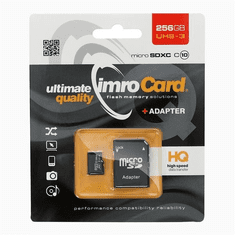 SPOMINSKA KARTICA 256GB microSDXC UHS-3 Class 10 z adapterjem