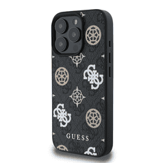 Guess Originalni ovitek GUHMP16LP4PWPK za iPhone 16 Pro - MagSafe - Stamp - PU - črn