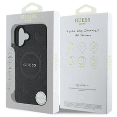 Guess Originalni ovitek GUHMP16SPSAPSMEK za iPhone 16 - MagSafe - Saffiano - črn