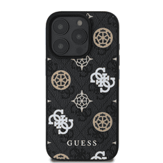 Guess Originalni ovitek GUHMP16LP4PWPK za iPhone 16 Pro - MagSafe - Stamp - PU - črn