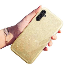 Onasi Silikonski ovitek z bleščicami Bling za Samsung Galaxy A25 - zlat