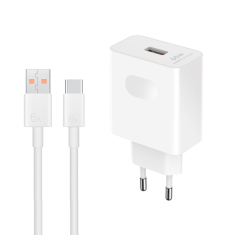 Hišni polnilec Super Charge Power Adapter 66W USB A s kablom Type C - Original - EU Blister