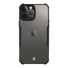 Tactical Quantum silikonski ovitek za iPhone 13 Pro Max - prozorno črn