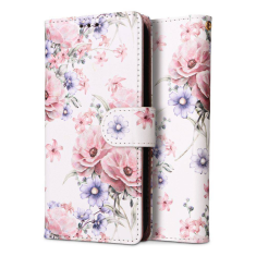 Onasi Preklopna torbica Wallet denarnica Fancy Diary Samsung Galaxy A15 5G - Flower bela