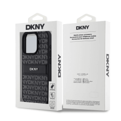 DKNY Originalen ovitek za iPhone 15 Pro - črn - DKHCP15LPRTHSLK