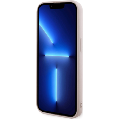 Karl Lagerfeld Originalen ovitek iPhone 15 Pro - Logo 3D - roza zaščita - KLHCP15L3DMBKCP