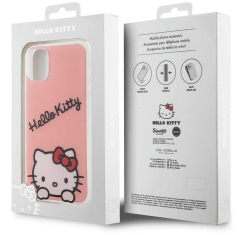 HELLO KITTY HKHCN61HKDSP ovitek za iPhone 11 / iPhone XR - roza