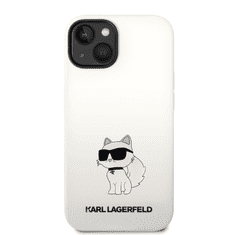 Karl Lagerfeld Originalen ovitek iPhone 12 / iPhone 12 Pro - Choupette NFT - bela silikonska zaščita - KLHCP12MSNCHBCH