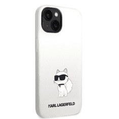 Karl Lagerfeld Originalen ovitek iPhone 12 / iPhone 12 Pro - Choupette NFT - bela silikonska zaščita - KLHCP12MSNCHBCH