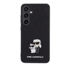 Karl Lagerfeld Originalen ovitek Samsung Galaxy S24 Plus 5G - IML NFT Full Bodies Saffiano - črna zaščita - KLHCS24MPSAKCMPK