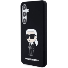 Karl Lagerfeld Originalen ovitek Samsung Galaxy S24 5G - IML NFT Karls Full Body - črn silikonska zaščita - KLHCS24SSNIKBCK