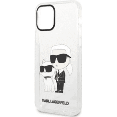 Karl Lagerfeld Originalen ovitek iPhone 12 / iPhone 12 Pro - Glitter IML NFT Full Bodies - prozoren ovitek z bleščicami - KLHCP12MHNKCTGT