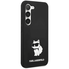 Karl Lagerfeld Originalen ovitek Samsung Galaxy S24 5G - IML NFT Choupette Body - črn silikonska zaščita - KLHCS24SSNCHBCK