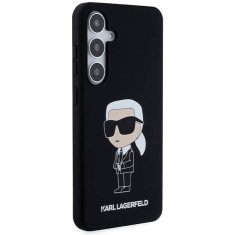 Karl Lagerfeld Originalen ovitek Samsung Galaxy S24 5G - IML NFT Karls Full Body - črn silikonska zaščita - KLHCS24SSNIKBCK