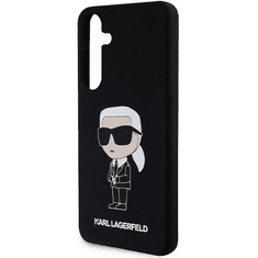 Karl Lagerfeld Originalen ovitek Samsung Galaxy S24 5G - IML NFT Karls Full Body - črn silikonska zaščita - KLHCS24SSNIKBCK