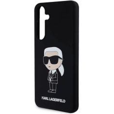 Karl Lagerfeld Originalen ovitek Samsung Galaxy S24 Plus 5G - IML NFT Karls Full Body - črn silikonska zaščita - KLHCS24MSNIKBCK