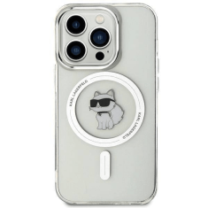 Karl Lagerfeld Originalen MagSafe ovitek iPhone 15 Pro - Karls full body - prozoren - KLHMP15LHFCCNOT