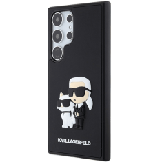 Karl Lagerfeld Originalen ovitek Samsung Galaxy S24 Ultra 5G - IML NFT Karls Full Body - črn silikonska zaščita - KLHCS24L3DRKCNK