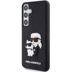 Karl Lagerfeld Originalen ovitek Samsung Galaxy S24 Plus 5G - IML NFT Karls Full Body - črn silikonska zaščita - KLHCS24M3DRKCNK