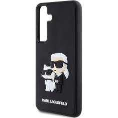 Karl Lagerfeld Originalen ovitek Samsung Galaxy S24 Plus 5G - IML NFT Karls Full Body - črn silikonska zaščita - KLHCS24M3DRKCNK