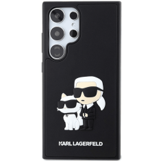 Karl Lagerfeld Originalen ovitek Samsung Galaxy S24 Ultra 5G - IML NFT Karls Full Body - črn silikonska zaščita - KLHCS24L3DRKCNK