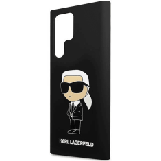 Karl Lagerfeld Originalen ovitek Samsung Galaxy S24 Ultra 5G - IML NFT Karls Full Body - črn silikonska zaščita - KLHCS24LSNIKBCK