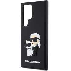 Karl Lagerfeld Originalen ovitek Samsung Galaxy S24 Ultra 5G - IML NFT Karls Full Body - črn silikonska zaščita - KLHCS24L3DRKCNK