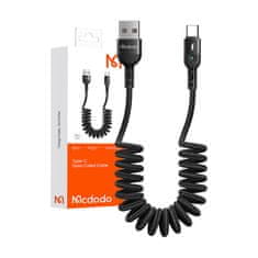 Mcdodo Vzmetni kabel USB z USB-C Mcdodo Omega CA-6420 1,8 m (črn)