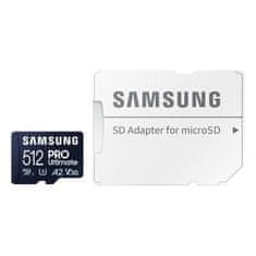 Samsung Pomnilniška kartica Samsung MicroSDXC PRO Ultimate 512GB 200MB/s UHS-I/U3 (MB-MY512SA/WW)