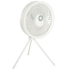 slomart Brezžični namizni ventilator bele barve