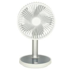 slomart Brezžični namizni ventilator 30cm bele barve