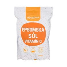 Allnature Epsom Salt Vitamin C kopalna sol za sprostitev mišic 1000 g unisex