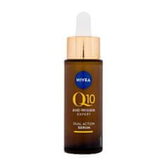 Nivea Q10 Anti-Wrinkle Expert Dual Action Serum serum proti gubam za obraz 30 ml za ženske