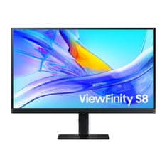 Samsung Monitor 68,6 cm (27,0) S27D800UAU 3840x2160 IPS 5ms HDMI DisplayPort USB-C 90W 3xUSB3.0 Pivot sRGB99% RJ45 KVM HDR10