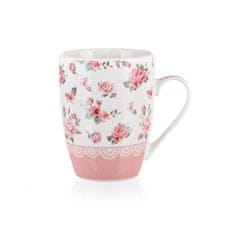 Banquet Skodelica PINK FLOWER 340 ml, roza, komplet 6 kosov