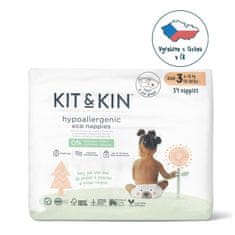 Kit & Kin Plenice za enkratno uporabo Eco 3 (6-10 kg) 32 kosov