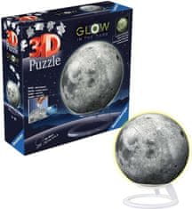 Ravensburger 3D svetleča puzzle žoga Luna 73 kosov