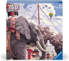 Ravensburger Kvadratna sestavljanka Art & Soul: Okoli sveta v 80 dneh 750 kosov