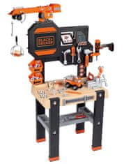 Smoby Black & Decker delavnica, z gradbenim dvigalom (360731)