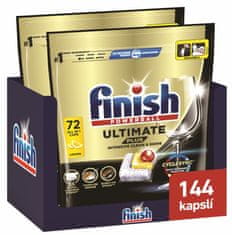 Finish Ultimate Plus All-in-1 Lemon tablete za pomivalni stroj, 144/1