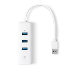 TP-Link UE330 USB 3.0 to Gigabit ethernet RJ45 10/100/1000Mbps, 3x USB hub